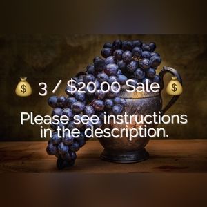 ✳ 3 / $20.00 items are marked ✳